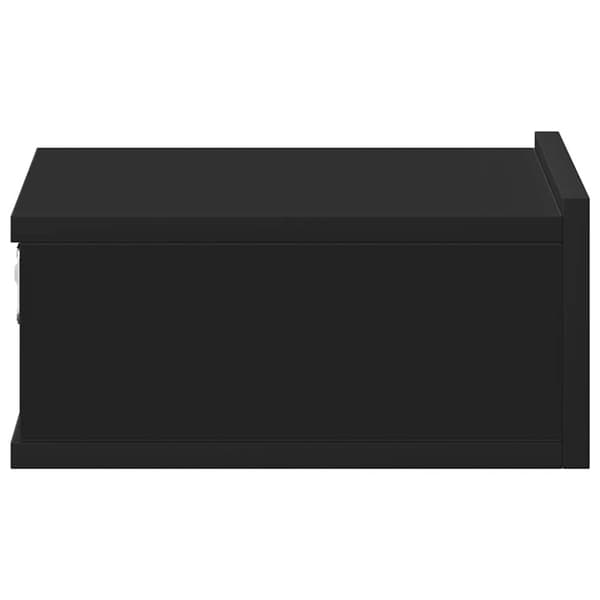 vidaXL væghængt natbord 40x30x15 cm konstrueret træ sort