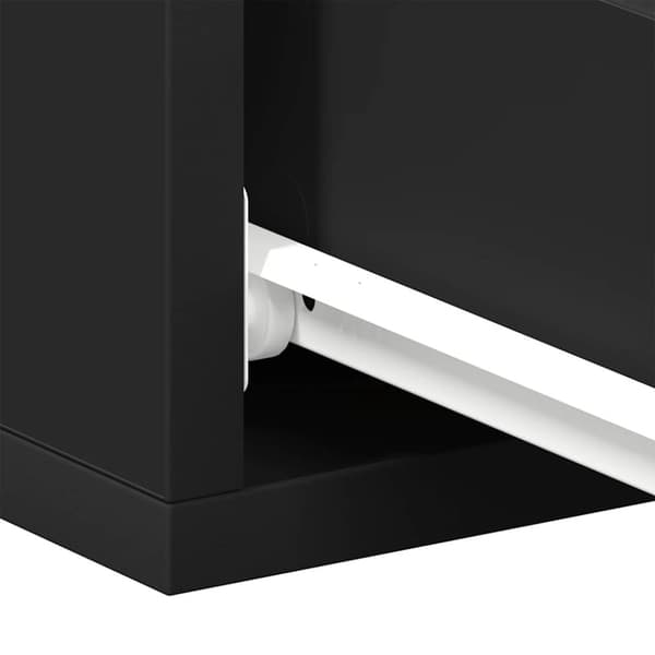 vidaXL væghængt natbord 40x30x15 cm konstrueret træ sort