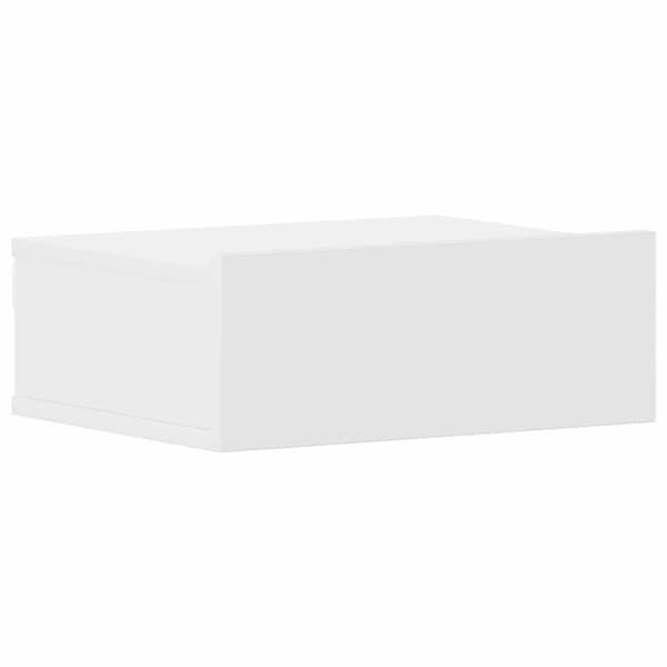 vidaXL svævende natborde 2 stk. 40 x 30 x 15 cm konstrueret træ hvid