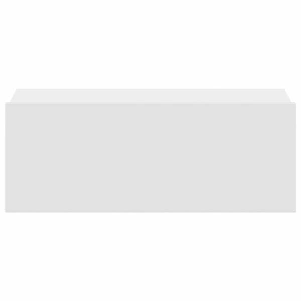vidaXL svævende natborde 2 stk. 40 x 30 x 15 cm konstrueret træ hvid