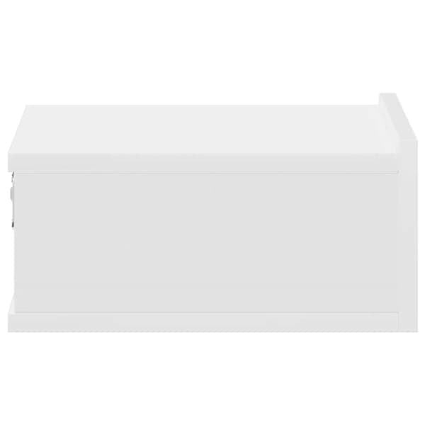 vidaXL svævende natborde 2 stk. 40 x 30 x 15 cm konstrueret træ hvid