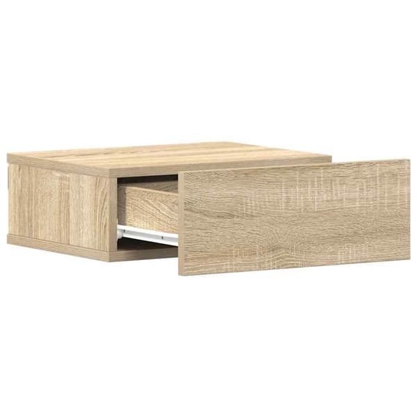 vidaXL Flytende nattbord 2 stk sonoma eik 40x30x15 cm konstruert tre