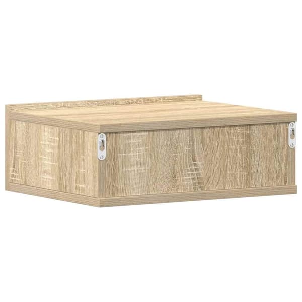 vidaXL Flytende nattbord 2 stk sonoma eik 40x30x15 cm konstruert tre