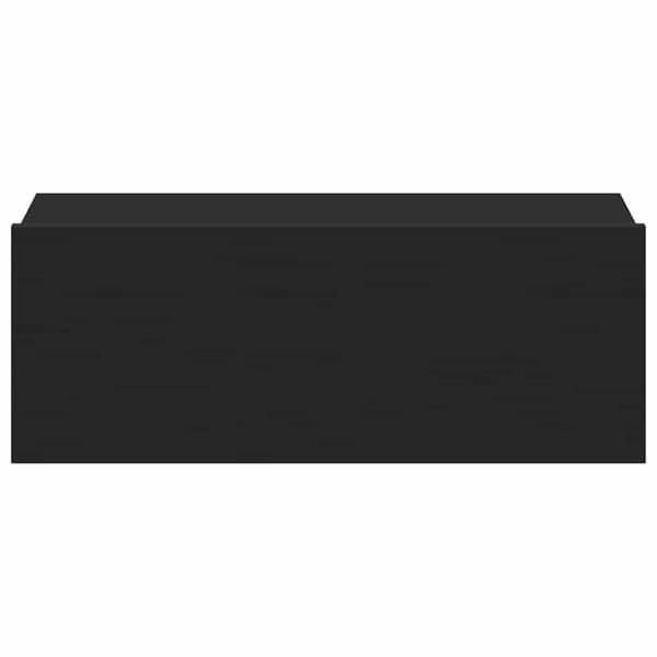 vidaXL Flytende nattbord 2 stk svart 40x30x15 cm konstruert tre
