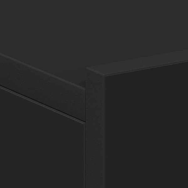 vidaXL Flytende nattbord 2 stk svart 40x30x15 cm konstruert tre