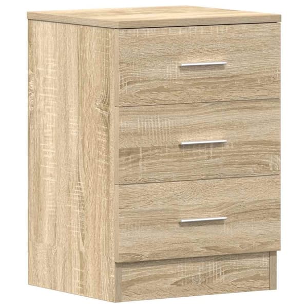 vidaXL Nattbord sonoma eik 38x35x56 cm sponplate
