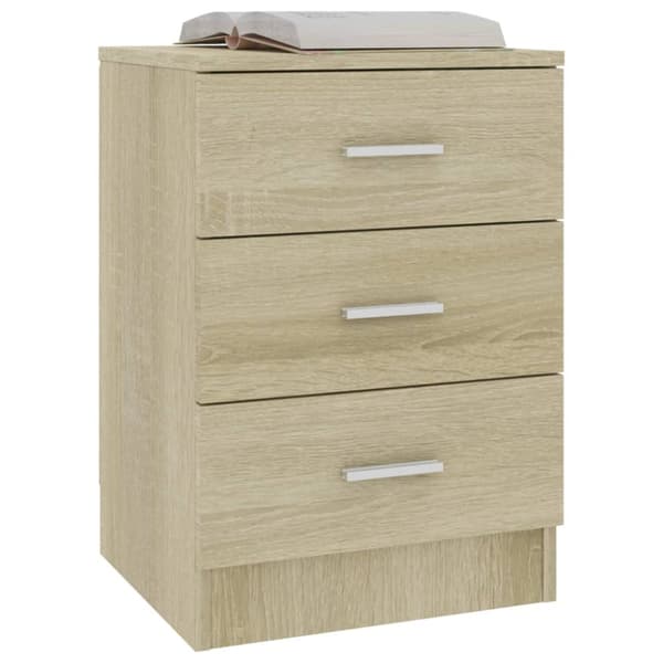 vidaXL Nattbord sonoma eik 38x35x56 cm sponplate