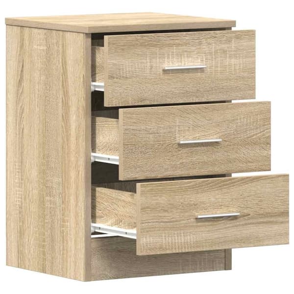 vidaXL Nattbord sonoma eik 38x35x56 cm sponplate