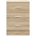 Miniatyrbilde 7 av 11: vidaXL Nattbord sonoma eik 38x35x56 cm sponplate