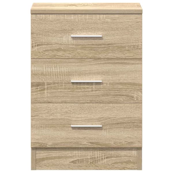 vidaXL Nattbord sonoma eik 38x35x56 cm sponplate