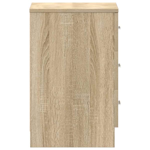 vidaXL Nattbord sonoma eik 38x35x56 cm sponplate