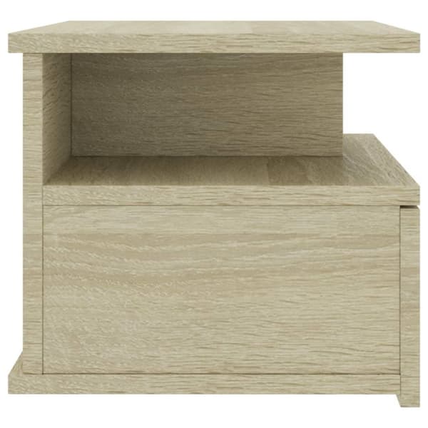 vidaXL Svävande sängbord 2 st sonoma-ek 40x31x27 cm konstruerat trä