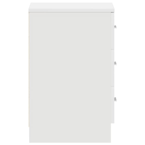 vidaXL Nattbord hvit 38x35x56 cm sponplate