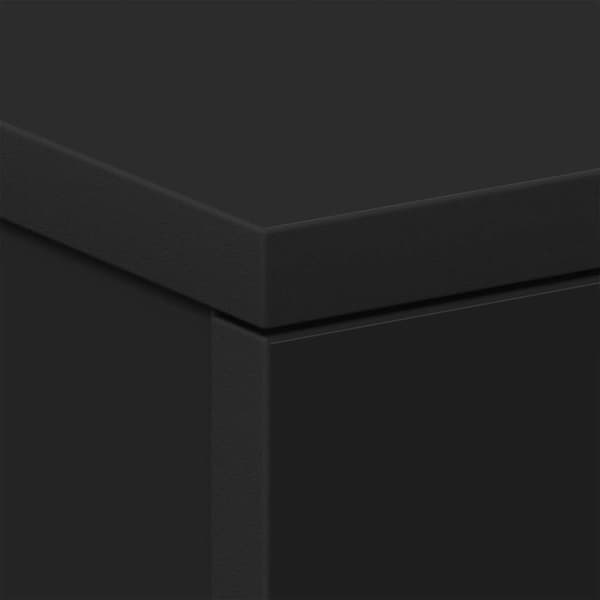 vidaXL Sängbord 2 st svart 38x35x56 cm spånskiva