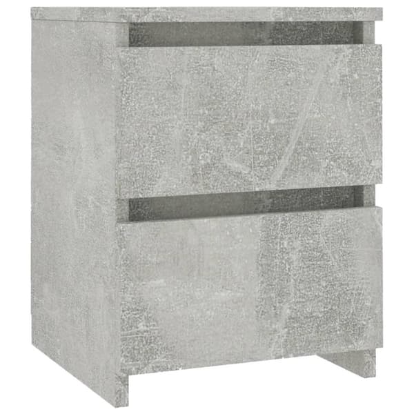 vidaXL Nattbord betong 30x30x40 cm sponplate