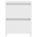 Miniatyrbilde 4 av 8: vidaXL Nattbord hvit 30x30x40 cm sponplate
