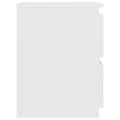 Miniatyrbilde 5 av 8: vidaXL Nattbord hvit 30x30x40 cm sponplate