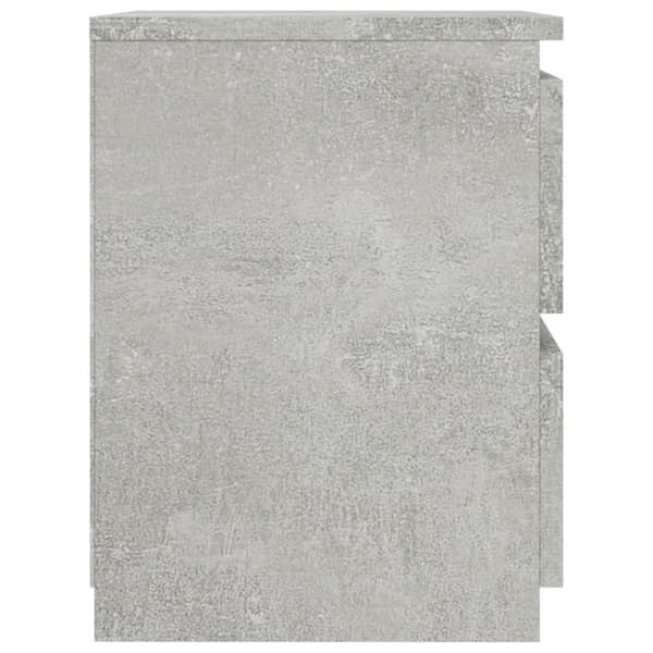 vidaXL Sängbord 2 st betonggrå 30x30x40 cm spånskiva