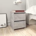 Miniatyrbild 7 av 8: vidaXL Sängbord 2 st betonggrå 30x30x40 cm spånskiva