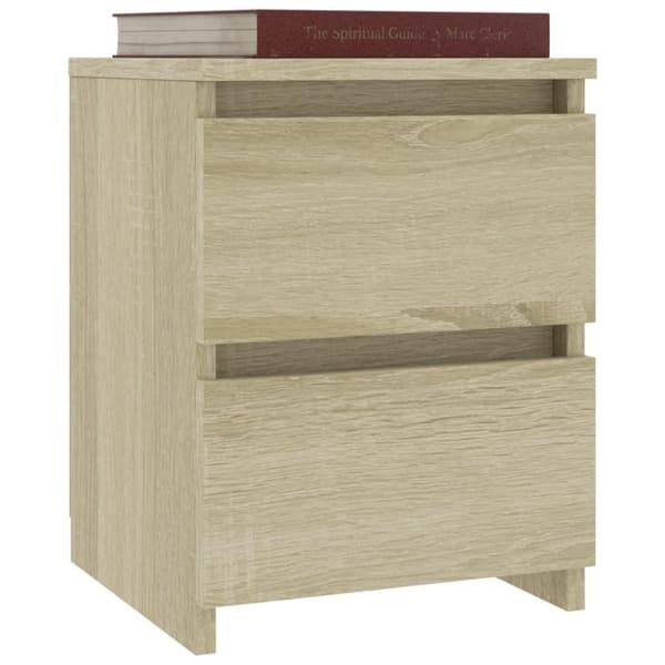 vidaXL Nattbord sonoma eik 30x30x40 cm sponplate