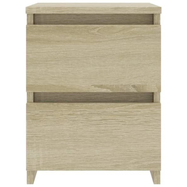 vidaXL Nattbord sonoma eik 30x30x40 cm sponplate