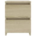 Miniatyrbilde 4 av 8: vidaXL Nattbord sonoma eik 30x30x40 cm sponplate
