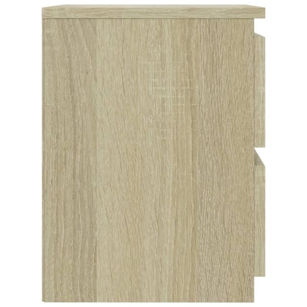 vidaXL Nattbord sonoma eik 30x30x40 cm sponplate
