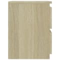 Miniatyrbilde 5 av 8: vidaXL Nattbord sonoma eik 30x30x40 cm sponplate
