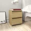 Miniatyrbilde 7 av 8: vidaXL Nattbord sonoma eik 30x30x40 cm sponplate