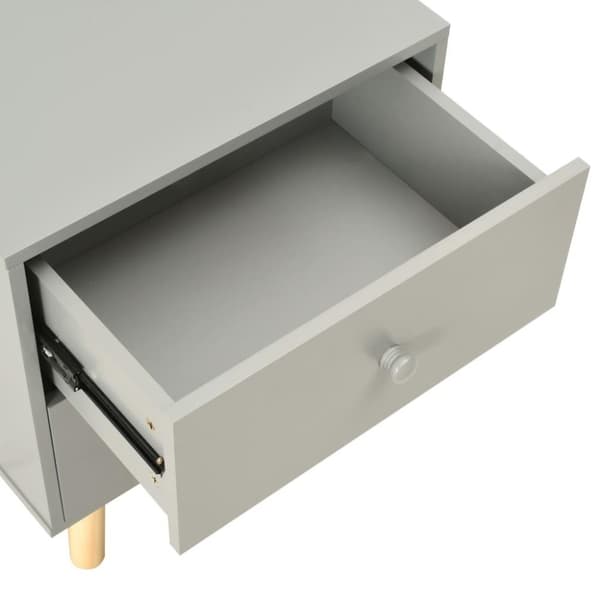 vidaXL Yöpöydät 2 kpl harmaa 40x30x50 cm täysi mänty