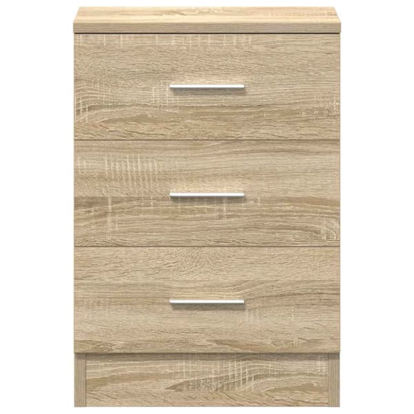 vidaXL sengeskabe 2 stk. 38 x 35 x 56 cm spånplade sonoma-eg