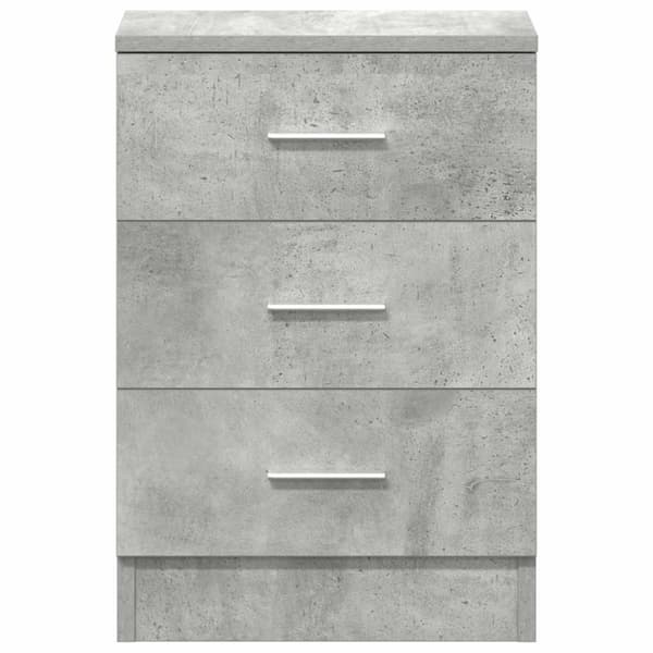 vidaXL Yöpöydät 2 kpl betoninharmaa 38x35x56 cm lastulevy