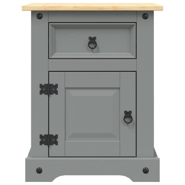 vidaXL sengebord Corona-serien 53x39x66 cm mexicansk fyrretræ