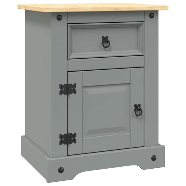 vidaXL sengebord Corona-serien 53x39x66 cm mexicansk fyrretræ