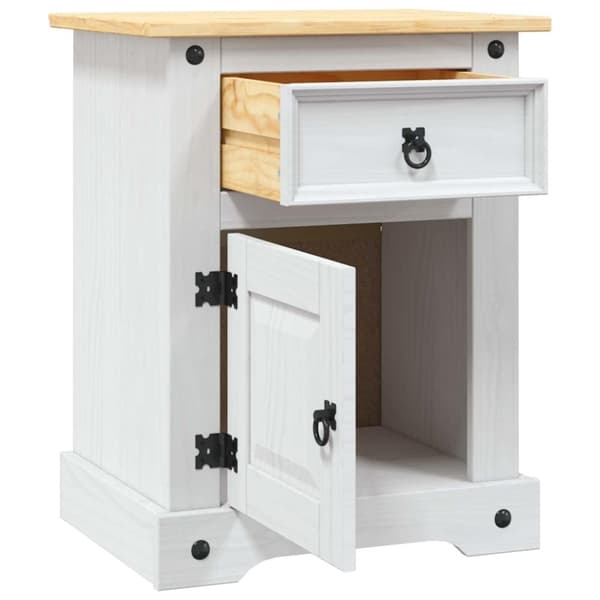 vidaXL sengebord Corona-serien 53x39x66 cm mexicansk fyrretræ