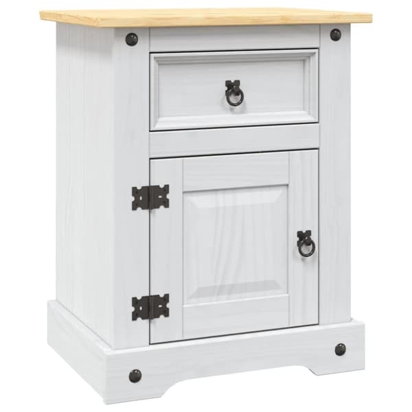 vidaXL sengebord Corona-serien 53x39x66 cm mexicansk fyrretræ