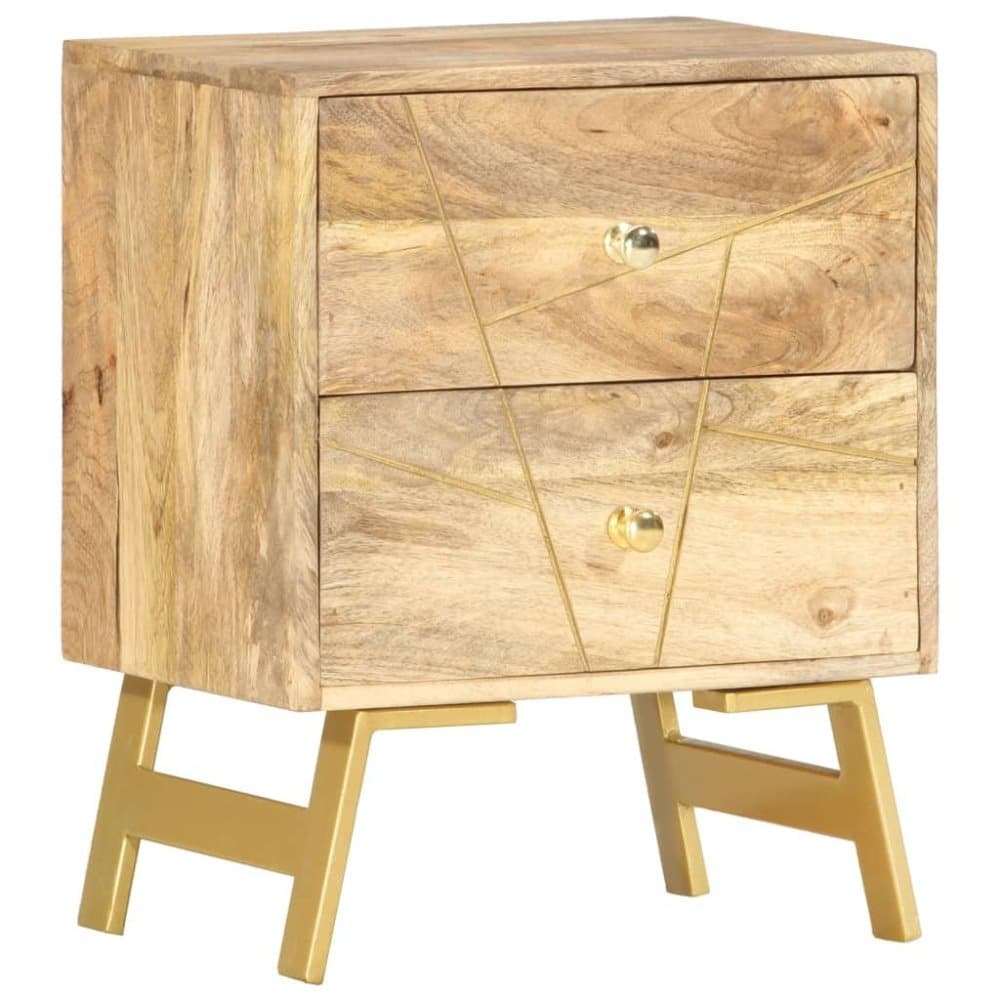 vidaXL Nattbord 40x30x50 cm heltre mango