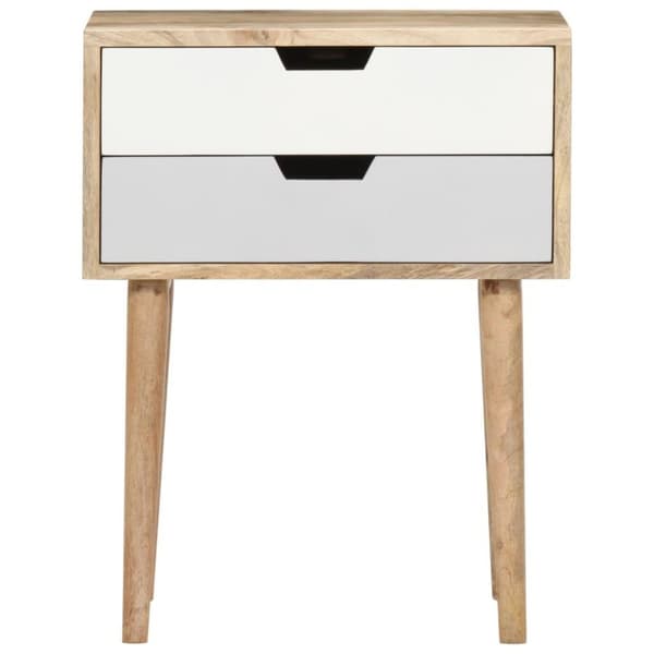 vidaXL Sängbord 47x35x59 cm massivt mangoträ