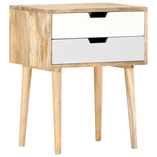 vidaXL Sängbord 47x35x59 cm massivt mangoträ