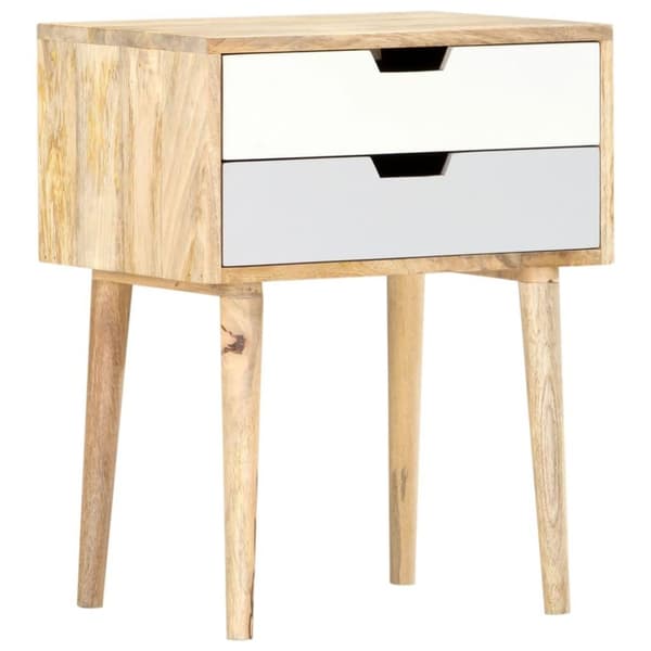 vidaXL Sängbord 47x35x59 cm massivt mangoträ