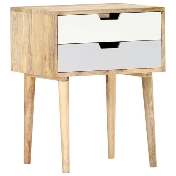vidaXL Sängbord 47x35x59 cm massivt mangoträ