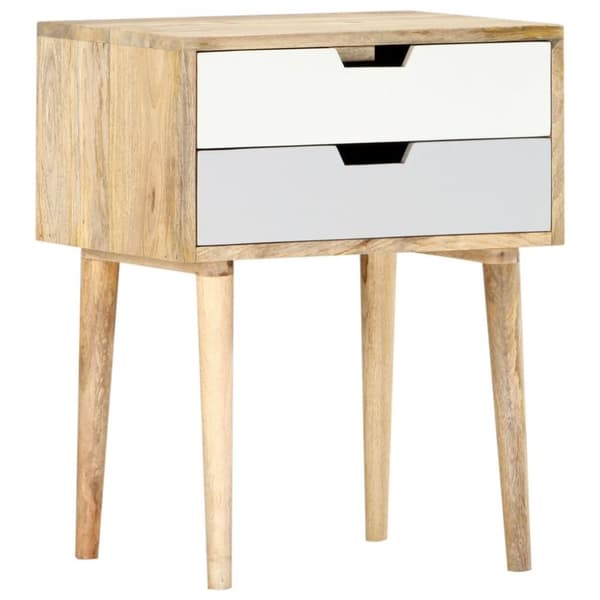 vidaXL Sängbord 47x35x59 cm massivt mangoträ