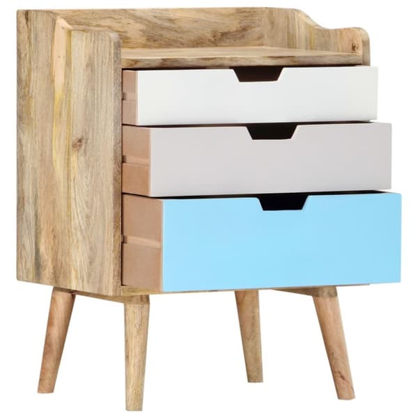 vidaXL Nattbord 47x35x63 cm heltre mango