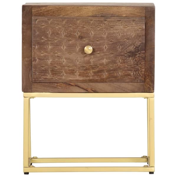 vidaXL Nattbord 40x30x50 cm heltre mango