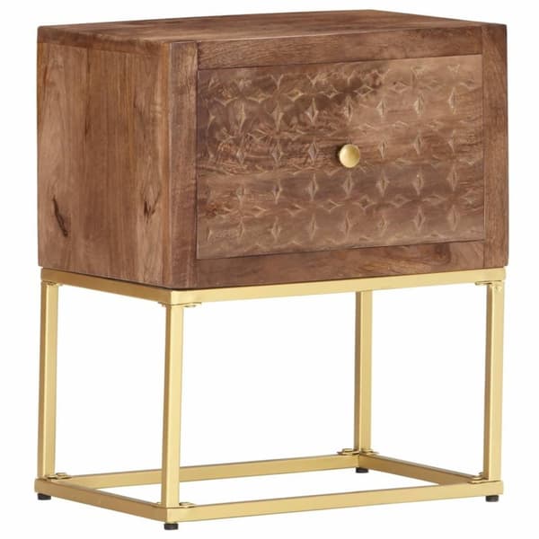 vidaXL Nattbord 40x30x50 cm heltre mango