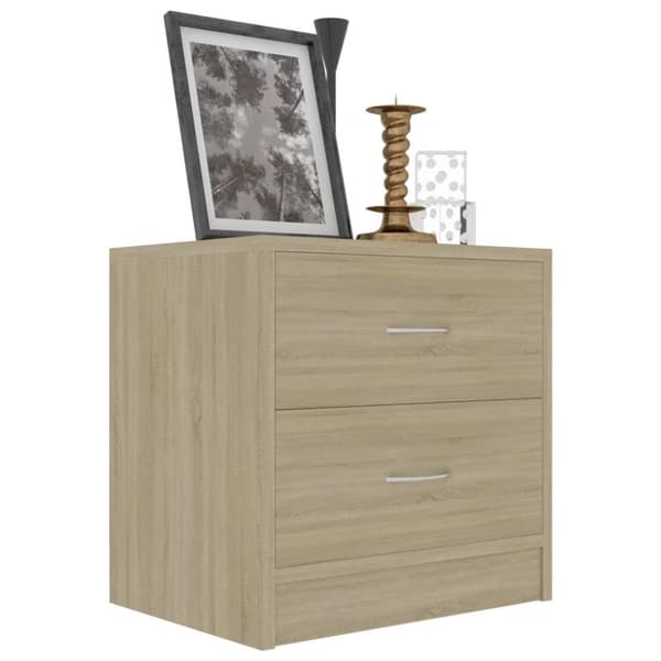 vidaXL Nattbord sonoma eik 40x30x40 cm sponplate