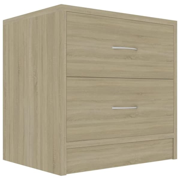 vidaXL Nattbord sonoma eik 40x30x40 cm sponplate