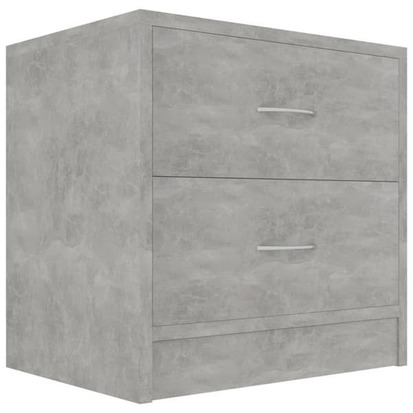 vidaXL sengeskabe 2 stk. 40x30x40 cm spånplade betongrå