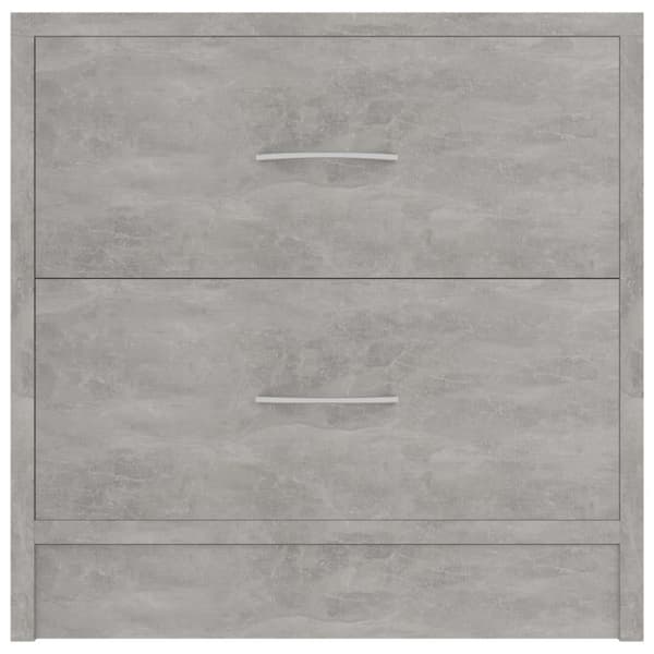 vidaXL sengeskabe 2 stk. 40x30x40 cm spånplade betongrå