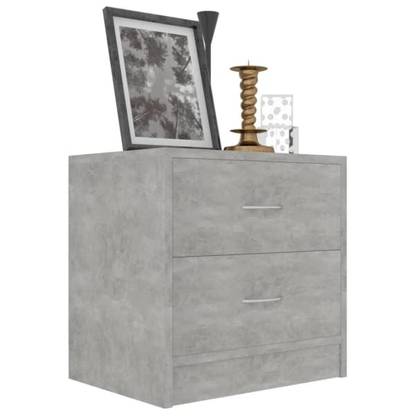 vidaXL sengeskab 40x30x40 cm spånplade betongrå